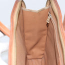 CELINE Macadam Canvas Hand Bag PVC Beige Gold Auth 164813-19