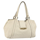 GUCCI GG Canvas Guccissima Sukey Hand Bag Ivory Gold 211937 Auth 164815-1