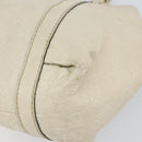 GUCCI GG Canvas Guccissima Sukey Hand Bag Ivory Gold 211937 Auth 164815-9