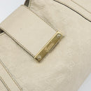 GUCCI GG Canvas Guccissima Sukey Hand Bag Ivory Gold 211937 Auth 164815-10