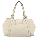 GUCCI GG Canvas Guccissima Sukey Hand Bag Ivory Gold 211937 Auth 164815-2