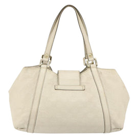 GUCCI GG Canvas Guccissima Sukey Hand Bag Ivory Gold 211937 Auth 164815 - 0