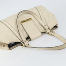 GUCCI GG Canvas Guccissima Sukey Hand Bag Ivory Gold 211937 Auth 164815-6