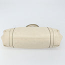 GUCCI GG Canvas Guccissima Sukey Hand Bag Ivory Gold 211937 Auth 164815-5