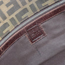 FENDI Zucca Canvas Tote Bag Black Brown Auth 164817-14