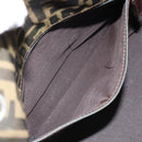 FENDI Zucca Canvas Tote Bag Black Brown Auth 164817-19