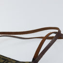 FENDI Zucca Canvas Tote Bag Black Brown Auth 164817-8