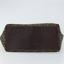 FENDI Zucca Canvas Tote Bag Black Brown Auth 164817-9