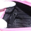 PRADA Tote Bag Nylon Pink Silver Auth 164823-19