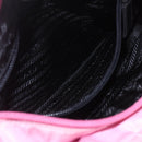 PRADA Tote Bag Nylon Pink Silver Auth 164823-22