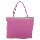 PRADA Tote Bag Nylon Pink Silver Auth 164823-2