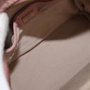 MCM Vicetos Logogram Backpack PVC Leather Pink Gold Auth 164828-11