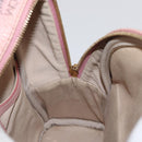 MCM Vicetos Logogram Backpack PVC Leather Pink Gold Auth 164828-22