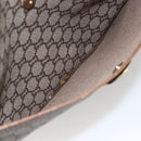 GUCCI GG Plus Supreme Web Sherry Line Tote Bag PVC Beige Gold Auth 164831-19