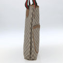 GUCCI GG Plus Supreme Web Sherry Line Tote Bag PVC Beige Gold Auth 164831-3
