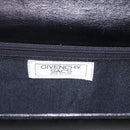 GIVENCHY Shoulder Bag Leather Black Gold Auth 164833-11