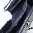 GIVENCHY Shoulder Bag Leather Black Gold Auth 164833-20