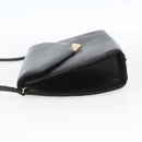 GIVENCHY Shoulder Bag Leather Black Gold Auth 164833-3