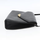 GIVENCHY Shoulder Bag Leather Black Gold Auth 164833-4