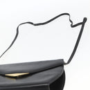 GIVENCHY Shoulder Bag Leather Black Gold Auth 164833-8