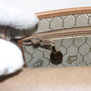 Christian Dior Honeycomb Canvas Shoulder Bag Beige Gold Auth 164839-18