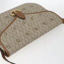 Christian Dior Honeycomb Canvas Shoulder Bag Beige Gold Auth 164839-6