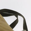 PRADA Backpack Nylon Beige Silver Auth 164845-10