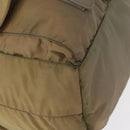 PRADA Backpack Nylon Beige Silver Auth 164845-12