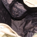 PRADA Backpack Nylon Beige Silver Auth 164845-23