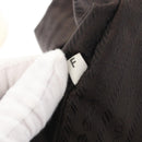 PRADA Backpack Nylon Beige Silver Auth 164845-29