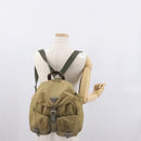 PRADA Backpack Nylon Beige Silver Auth 164845-30