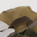 PRADA Backpack Nylon Beige Silver Auth 164845-7