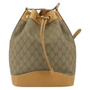 GUCCI GG Canvas Shoulder Bag Beige Gold 001 2854 1627 Auth 164846-13