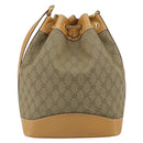 GUCCI GG Canvas Shoulder Bag Beige Gold 001 2854 1627 Auth 164846-2