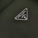 PRADA Backpack Nylon Khaki Silver Auth 164855-20