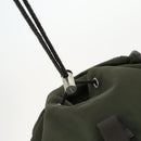 PRADA Backpack Nylon Khaki Silver Auth 164855-22