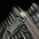 PRADA Backpack Nylon Khaki Silver Auth 164855-26