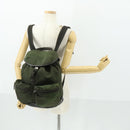 PRADA Backpack Nylon Khaki Silver Auth 164855-28