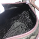PRADA Shoulder Bag Nylon Khaki Silver Auth 164856-23