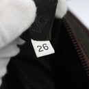 PRADA Shoulder Bag Nylon Khaki Silver Auth 164856-12