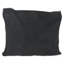 PRADA Shoulder Bag Nylon Black Silver Auth 164857-2