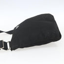 PRADA Shoulder Bag Nylon Black Silver Auth 164857-3