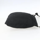 PRADA Shoulder Bag Nylon Black Silver Auth 164857-4