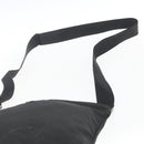 PRADA Shoulder Bag Nylon Black Silver Auth 164857-8