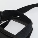 PRADA Hand Bag Nylon 2way Black Silver Auth 164859-15