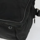 PRADA Hand Bag Nylon 2way Black Silver Auth 164859-16
