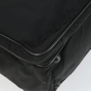 PRADA Hand Bag Nylon 2way Black Silver Auth 164859-17