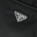PRADA Hand Bag Nylon 2way Black Silver Auth 164859-20