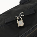 PRADA Hand Bag Nylon 2way Black Silver Auth 164859-9