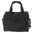 PRADA Hand Bag Nylon 2way Black Silver Auth 164859-2